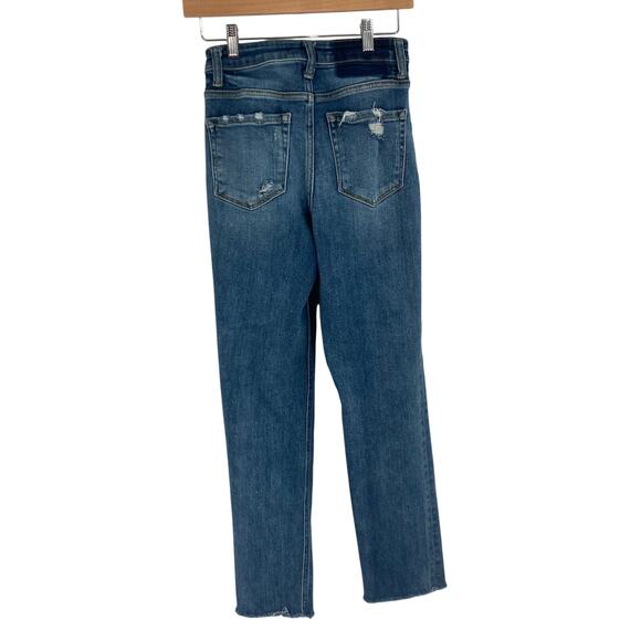 Flying Monkey High Rise Ankle Raw Hem Jeans Size 25 - Picture 5 of 15